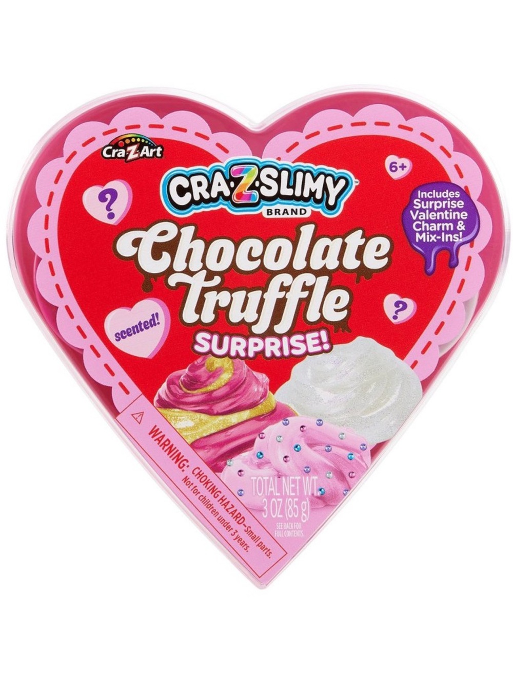 Cra-Z-Slimy Chocolate Truffle Surprise Slime Heart Shaped Box
